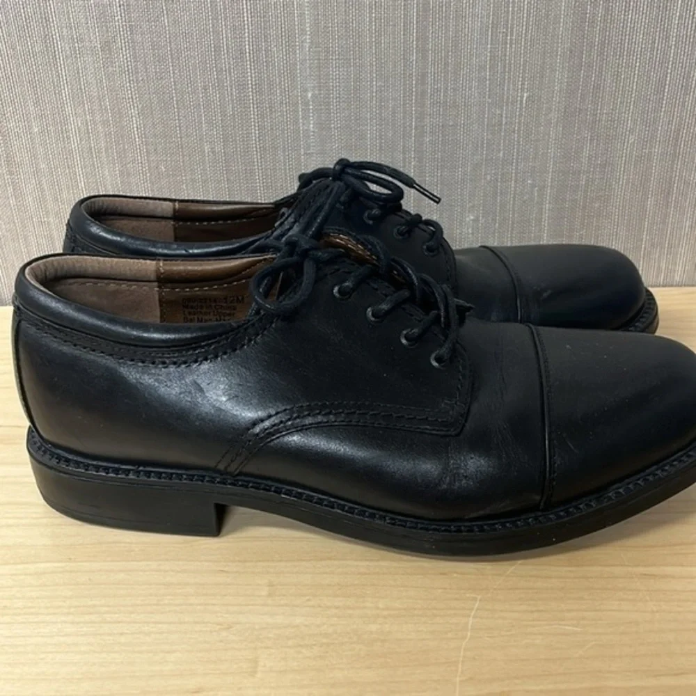 Dockers black leather Gordon oxford‎ men’s size 12 dress shoes